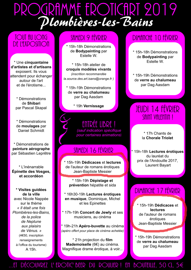 Programme EroticArt -2019Feutre-