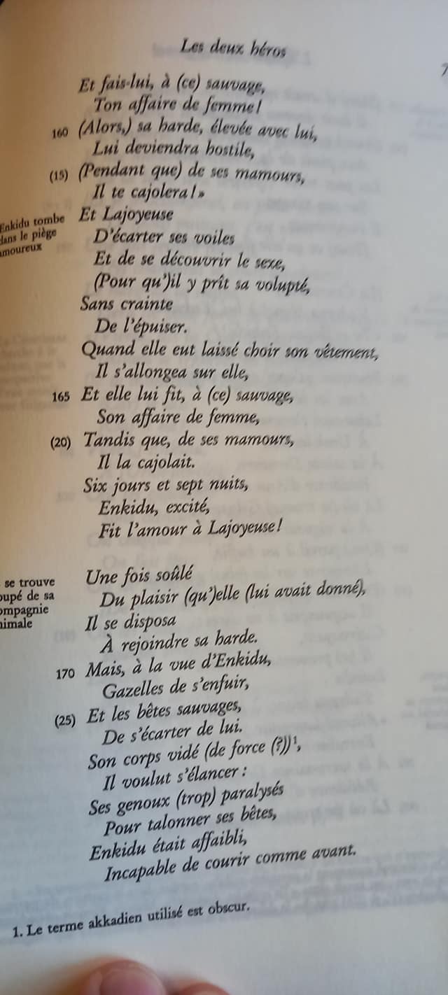 gilgames_Bottéro_Enkidu_amour